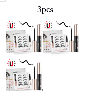 Magnetic false eyelashes 3Pcs - Shop at LoveMi