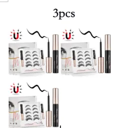 Magnetic false eyelashes - 3Pcs - View 1