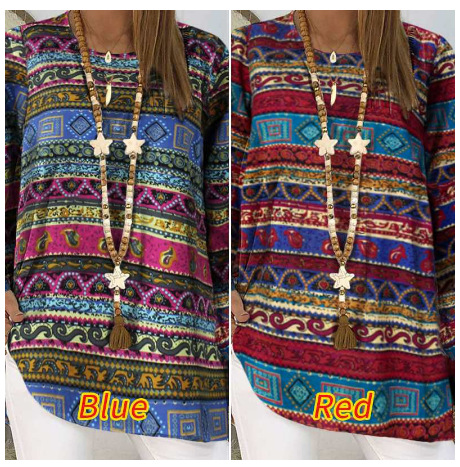 Individual printed ethnic shirt