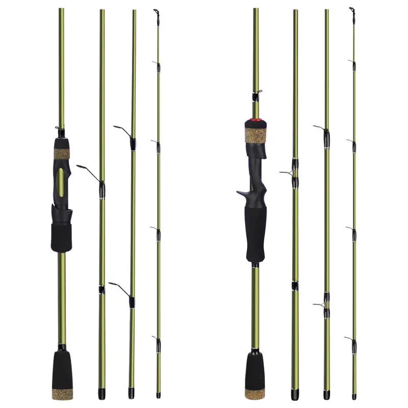 4 Section Fishing Rod Road Sub Rod Short Carbon