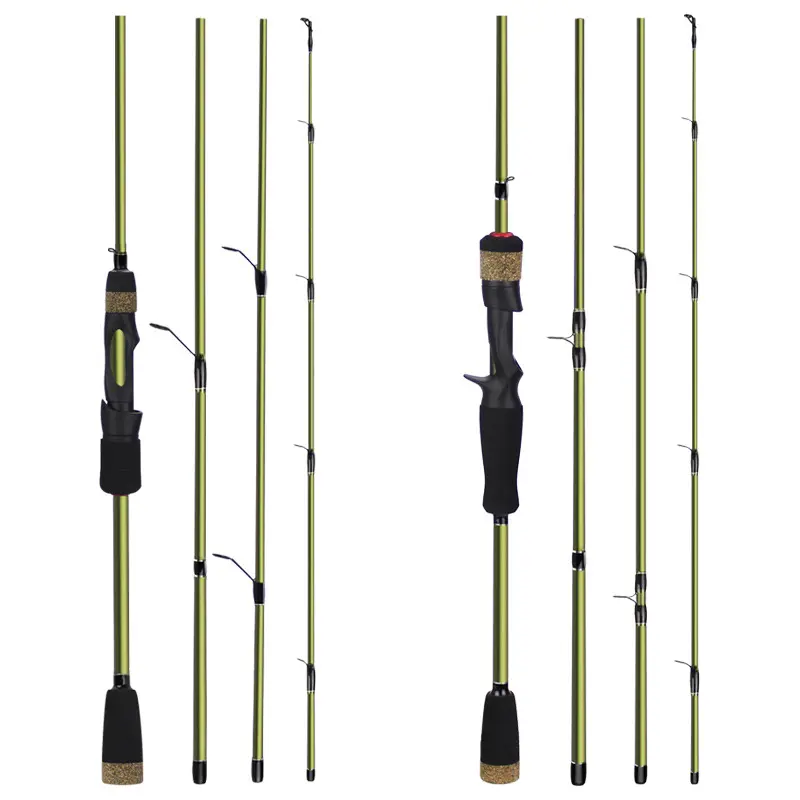 4 section fishing rod road sub short
