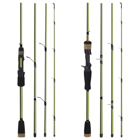 4 Section Fishing Rod Road Sub Rod Short Carbon