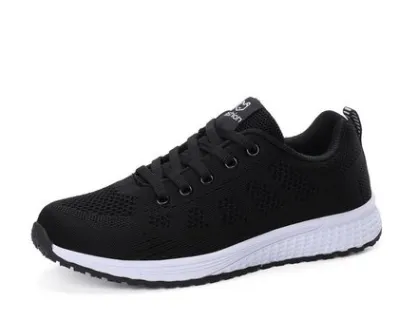 Sports Shoes Female Students Breathable Mesh Black - Shop at LoveMi
