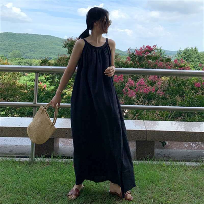 Cotton and linen holiday dress