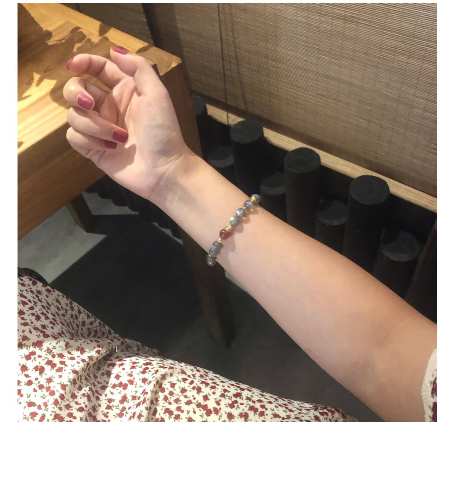 Moonstone gold bracelet