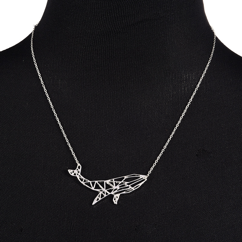 Hollow Dolphin Necklace