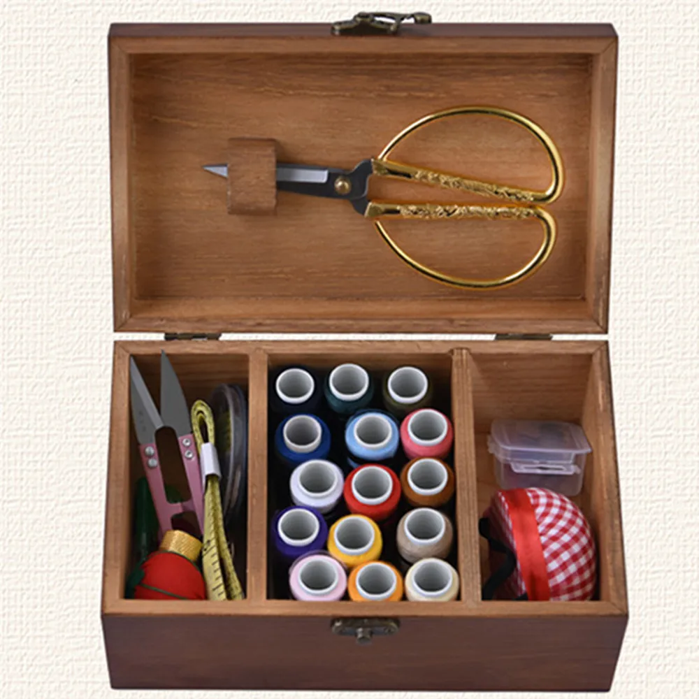 Solid Wood Sewing Box