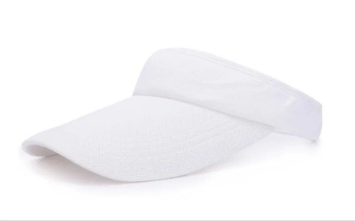 Female summer sun protection cap - White