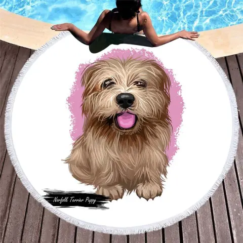 3D Printed Cat and Dog Beach Towel