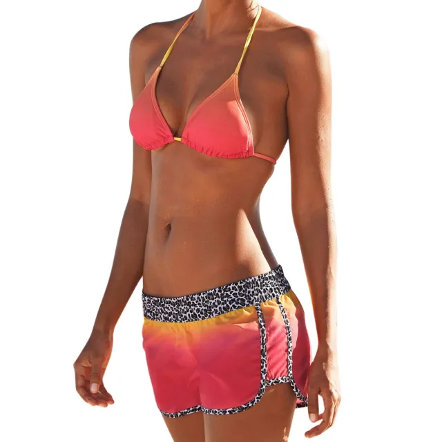 Flat angle gradient bikini Red - Shop at LoveMi