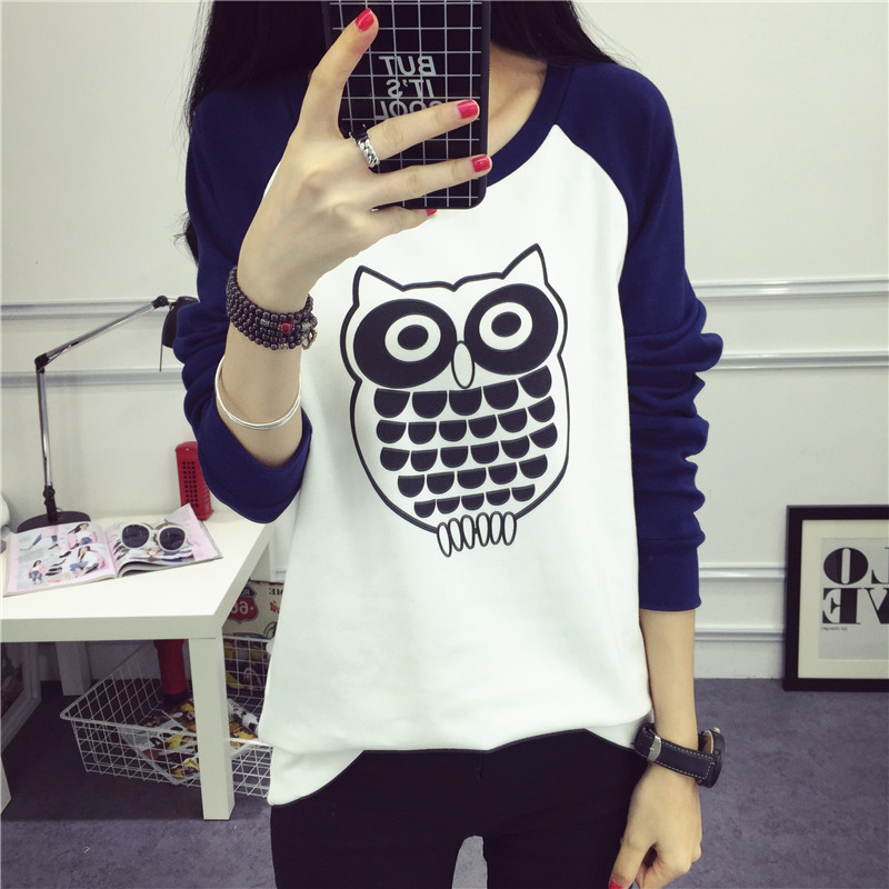 Women's tide loose long sleeve t-shirt