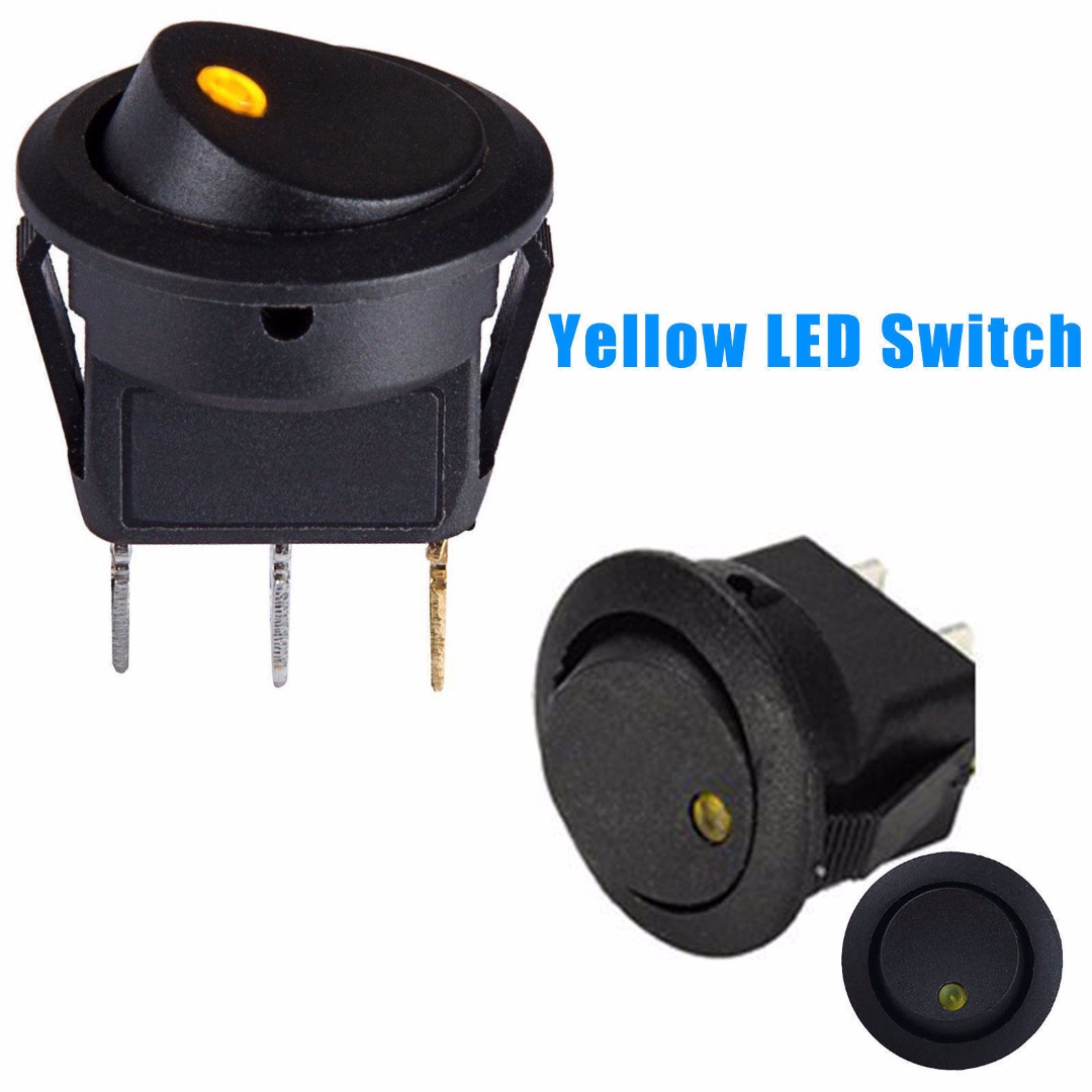 12V Car round button switch