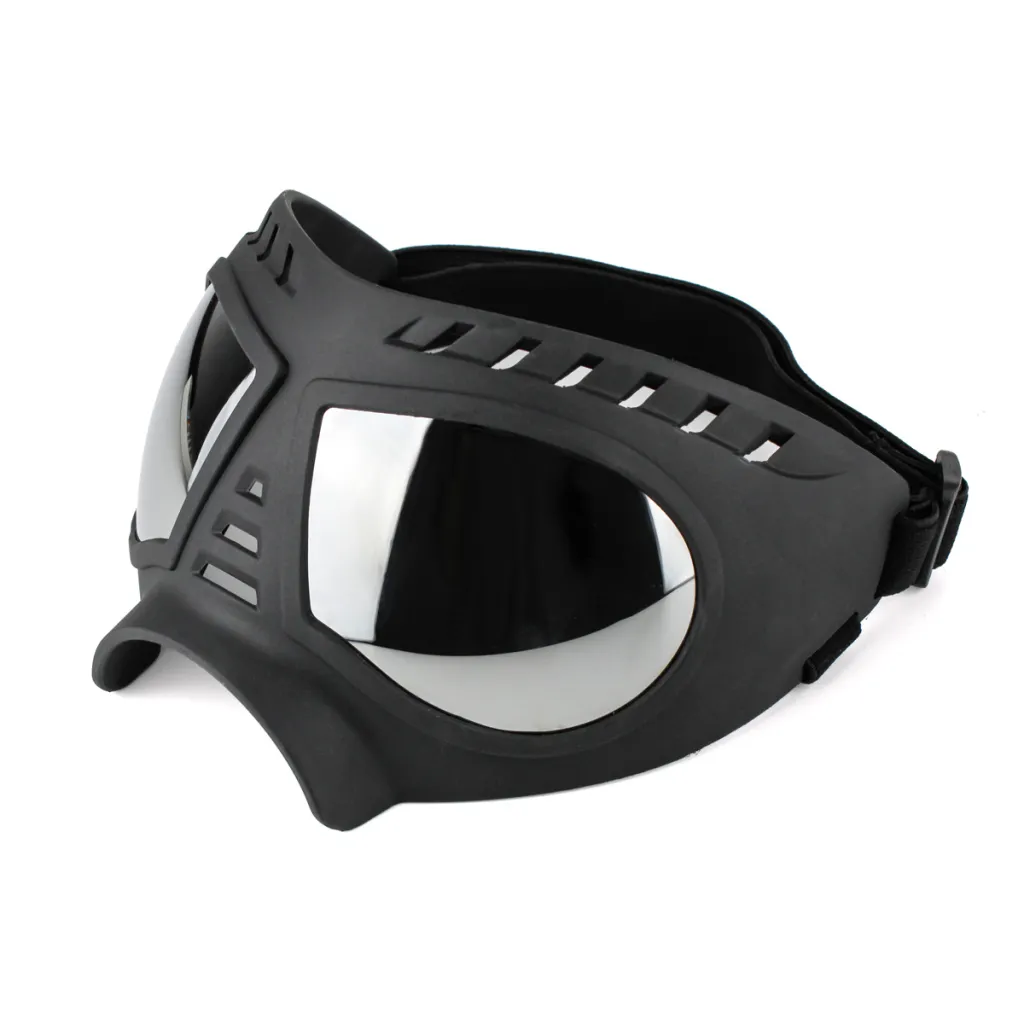 Dog Glasses Waterproof Snow-Proof Pet Goggles Soft Frame Comfortable Sunglasses For German Shepherd Dog - Black