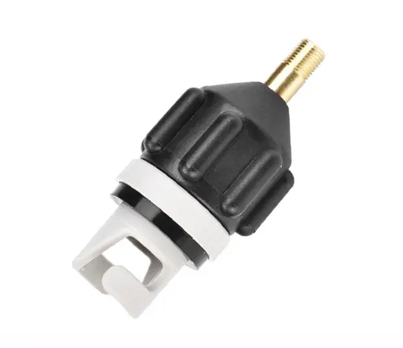 SUP Paddle Board Air Valve Adapter for Inflatable Kayaks and Boats — Black