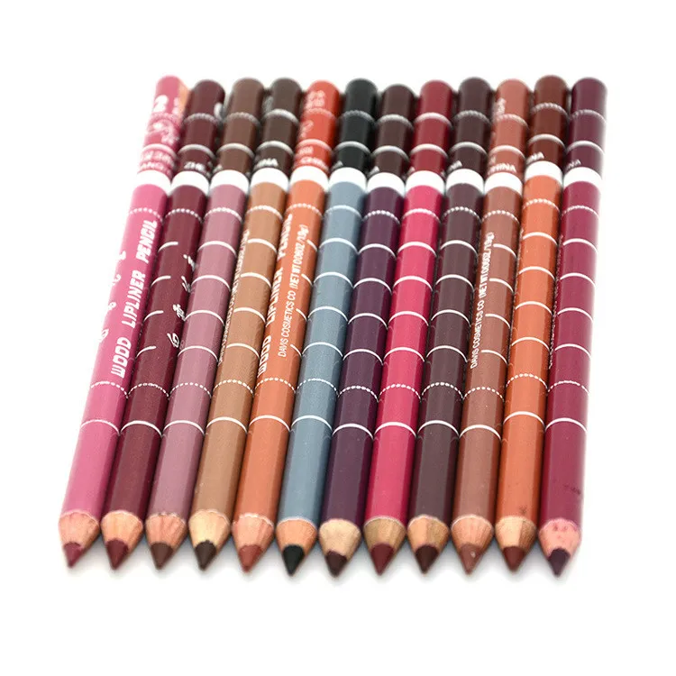 Waterproof Eyeliner lip pencil - 12Pcs