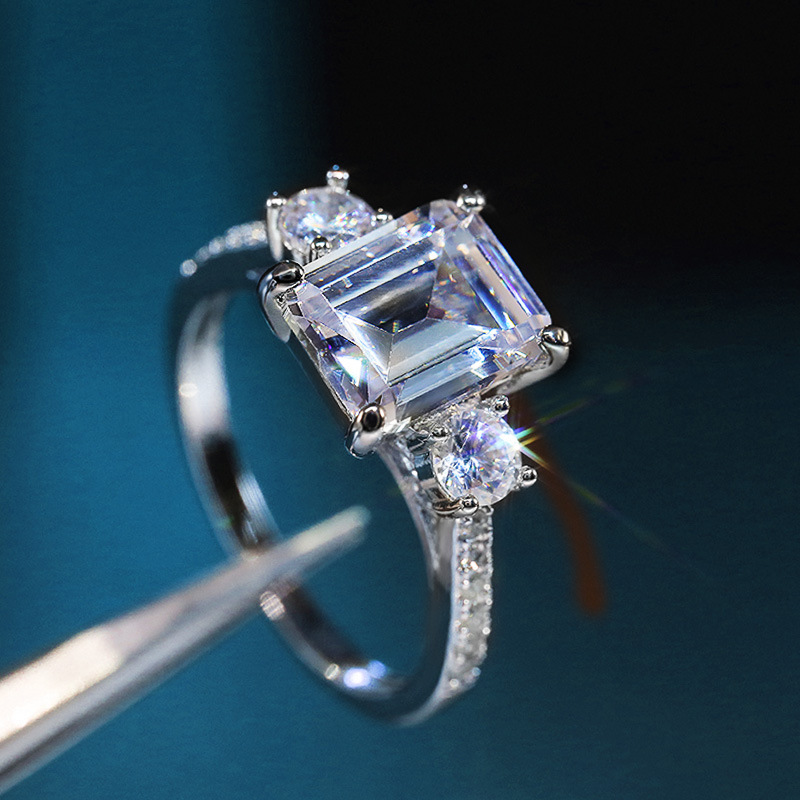 Princess Cut Zircon Ring