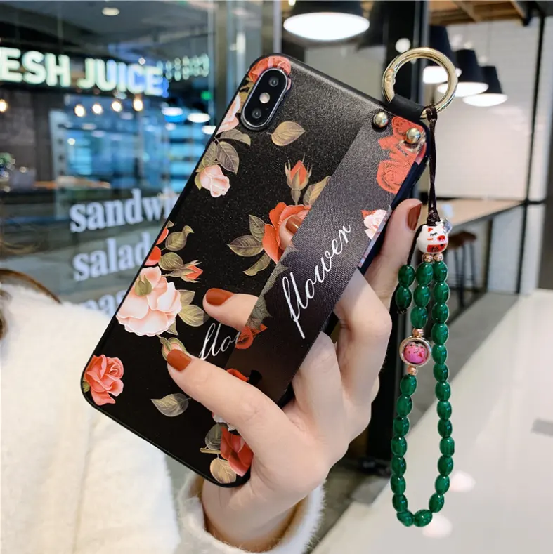 Compatible with Apple, Rose Flowers Wrist Strap
