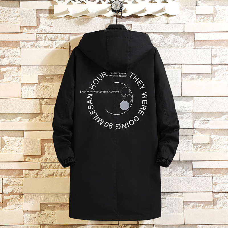 European and American men's Hooded Coat