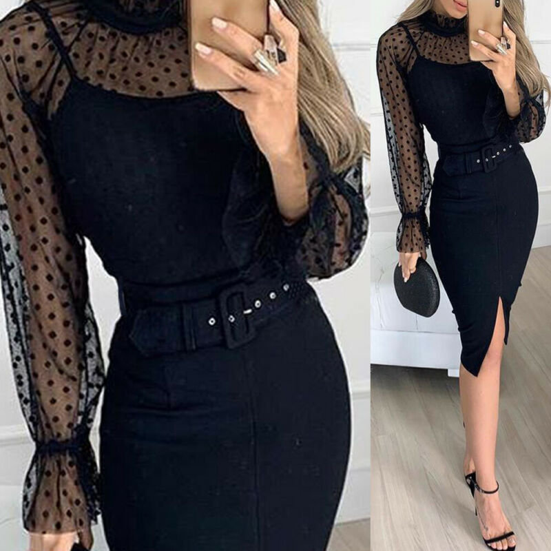 Knitted dress with suspenders