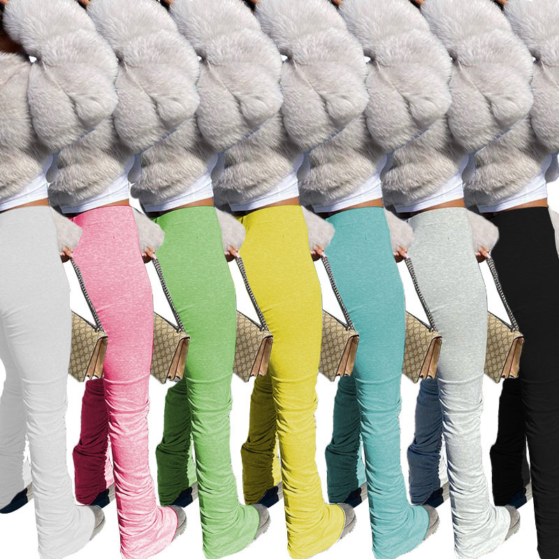 Elastic waist casual pants