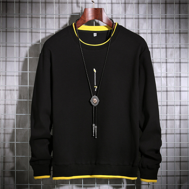 Men's pullover sweater long sleeve T-shirt