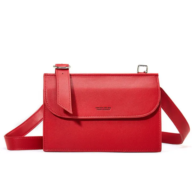 Adjustable shoulder bag ring crossbody bag Red - Shop at LoveMi