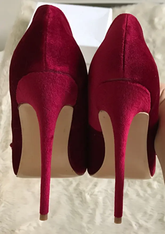 Bow tie diamond party slim heel shoes