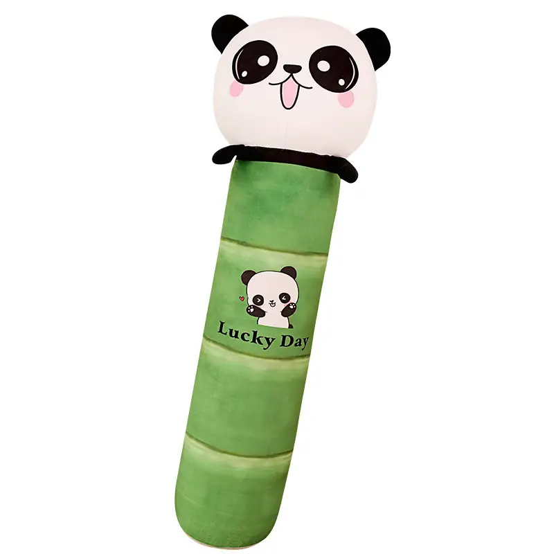 Cartoon panda bamboo tube plush toy