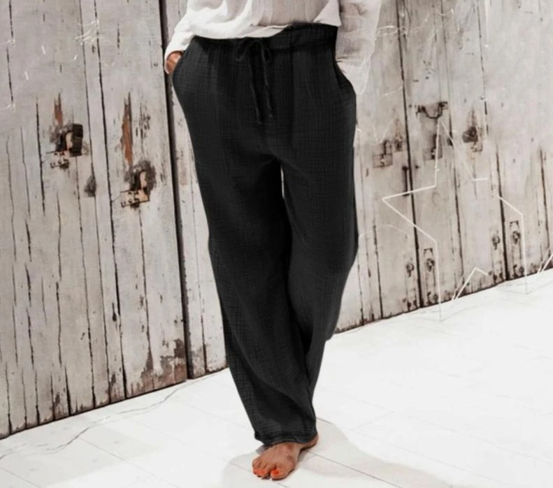 Very beautiful linen pants wide-leg pants