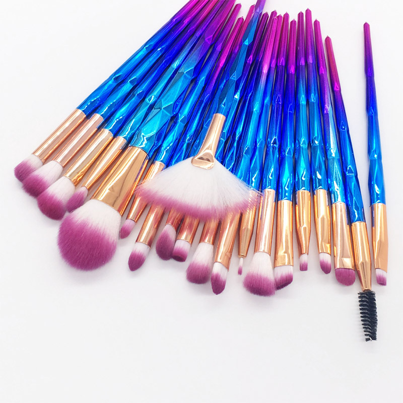 20 makeup brush sets Blue Purple - Shop at LoveMi