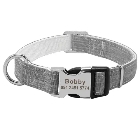 Pet Dog Collar Supplies Large Dog Brand Name Lettering