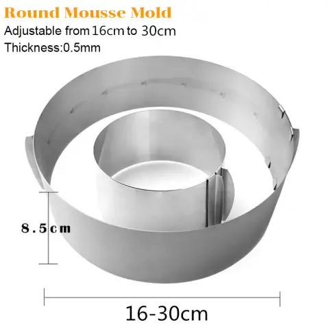 Adjustable Stainless Steel Cake Pan