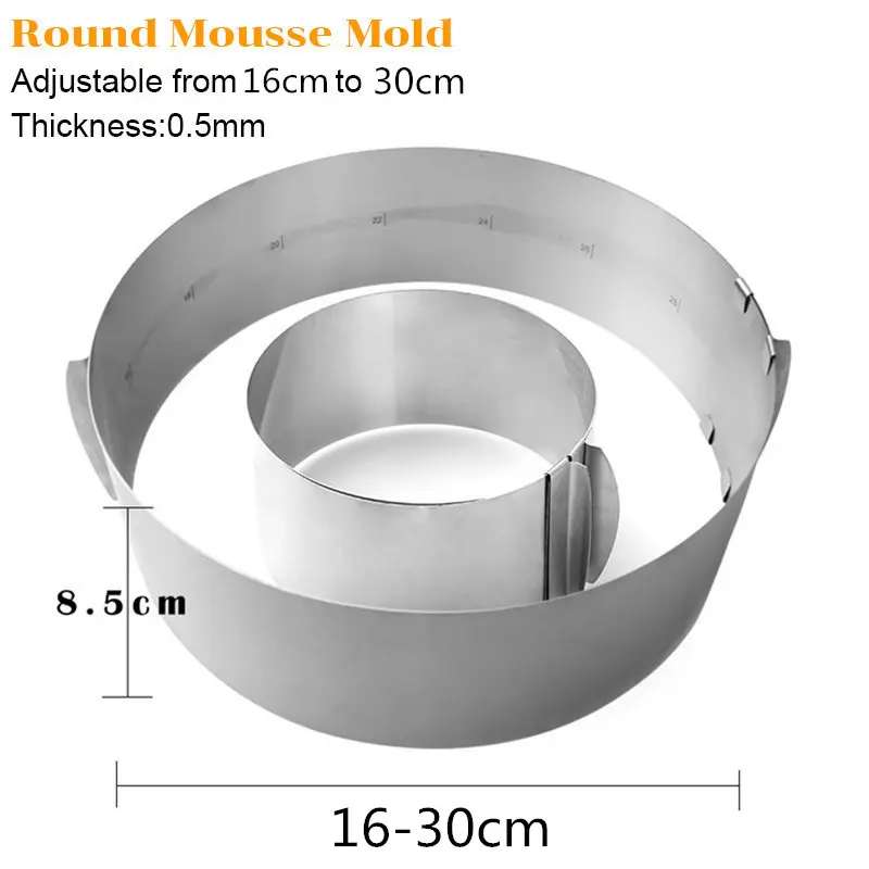 Adjustable Stainless Steel Cake Pan