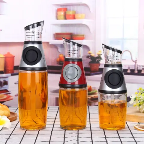 500ml Measurable Glass Bottle Oil Soy Kitchenware