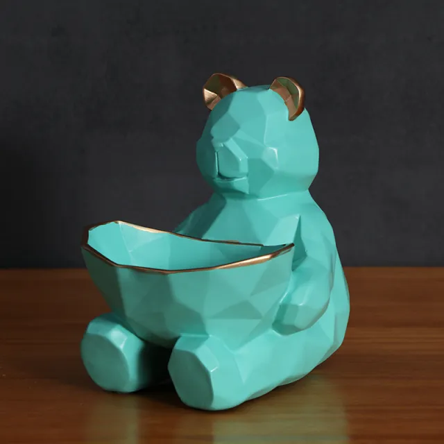 Geometric bear storage ornaments Light Green - Shop at LoveMi