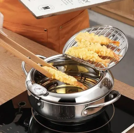 Stainless Steel Telescopic Folding Basket Frying French Fries Degreasing