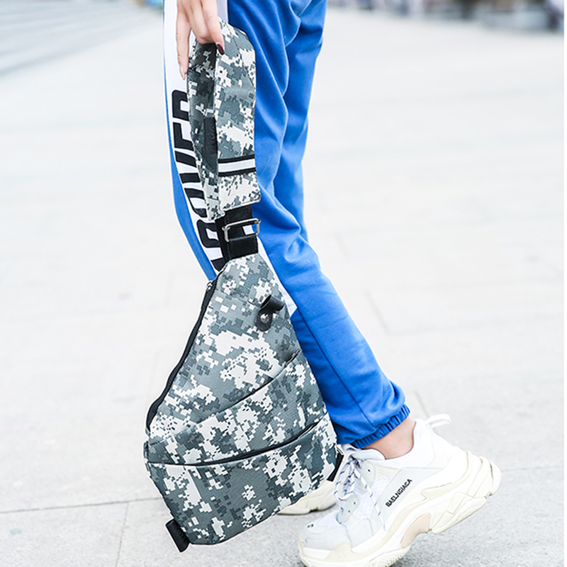 Men's Satchel Trend Fit Oxford Cloth Chest Bag Fashion Leisure — foto 3