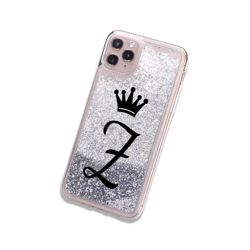 Mobile phone case 26 English letters liquid