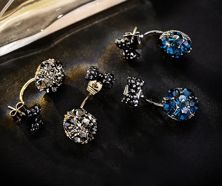 Earrings bow stud