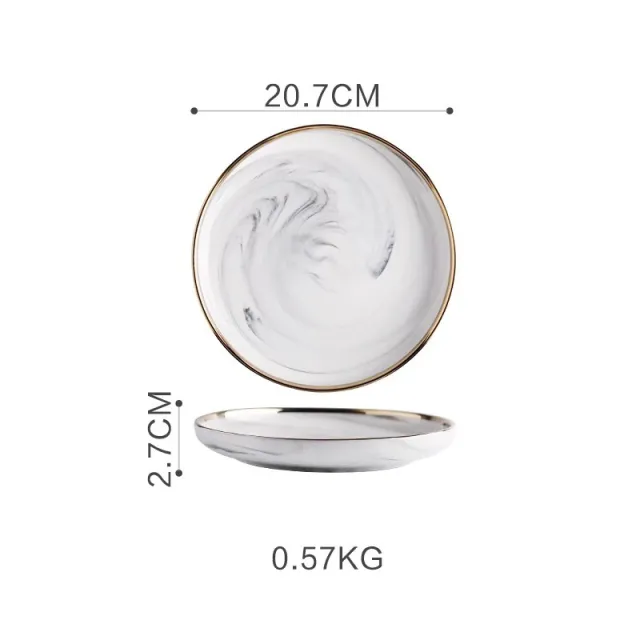 Phnom Penh ceramic tableware 8 Inch Plate - Shop at LoveMi