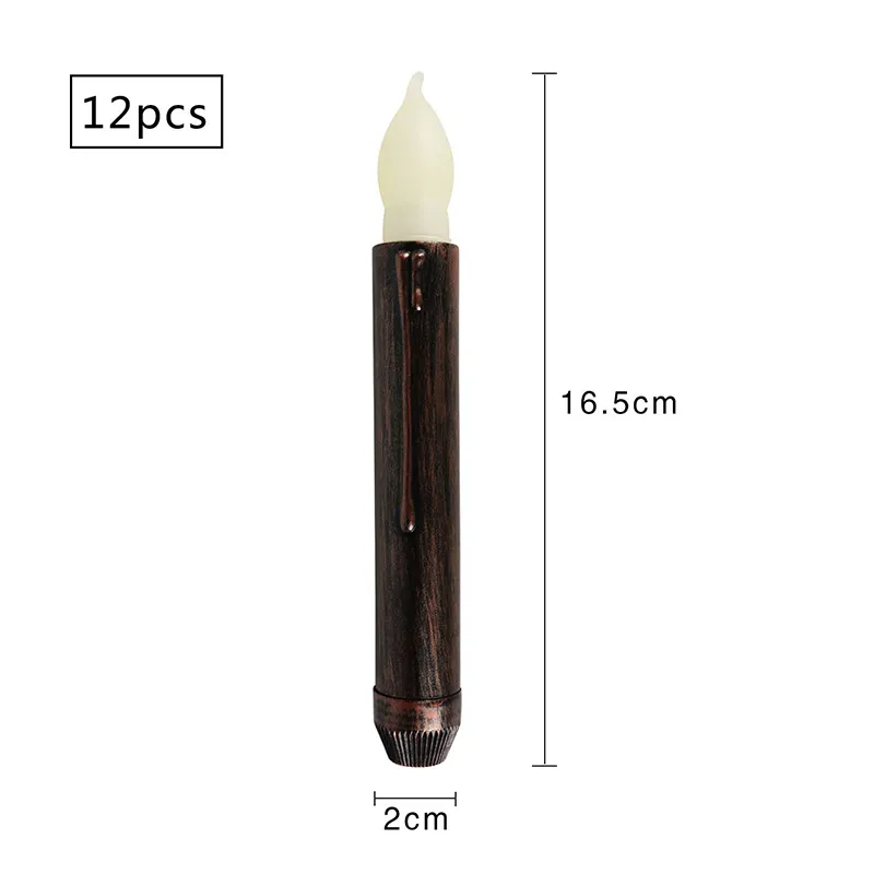 Halloween long black candles – image 6