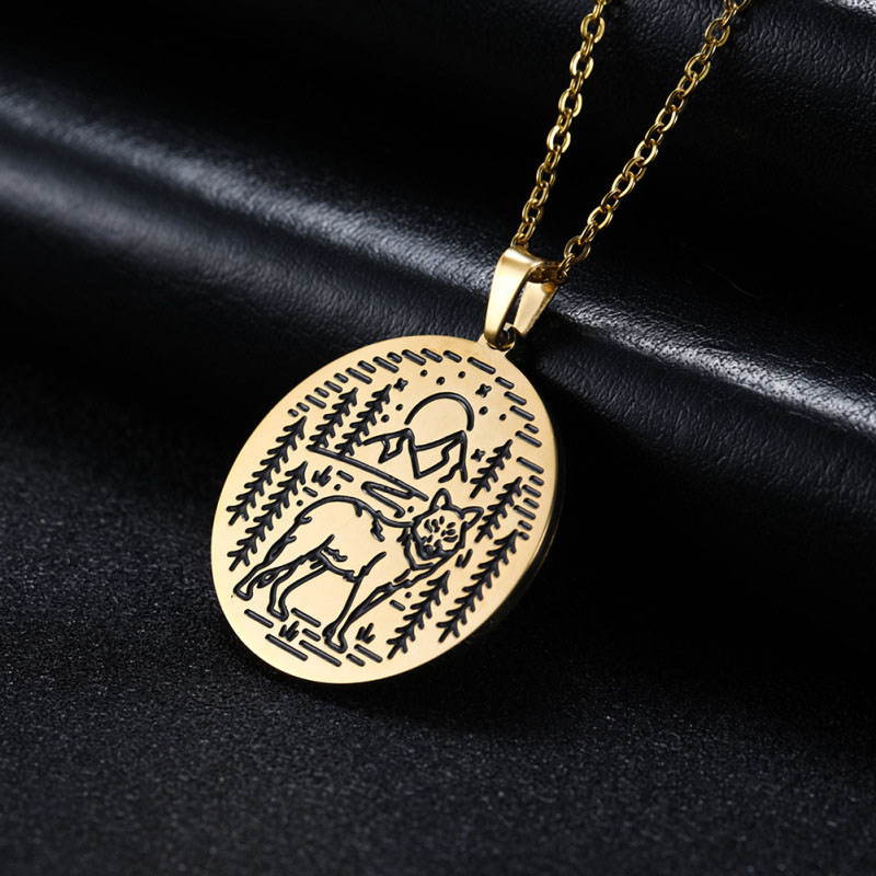 Animal Wolf Hip Hop Popular Necklace