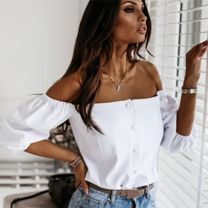 قميص بجيب جانبي بتصميم الفانوس العلوي