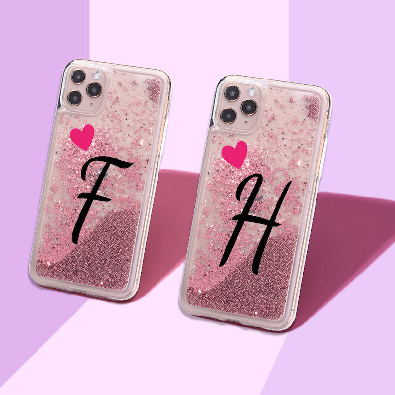 26 English letters with flower phone case - Image 2