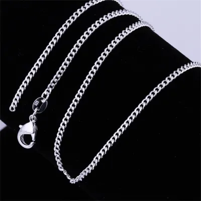 Silver-plated silver car flat necklace