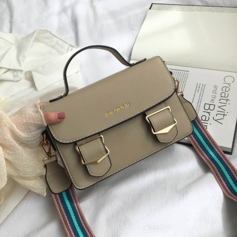 Portable small square bag Grey - Shop at LoveMi