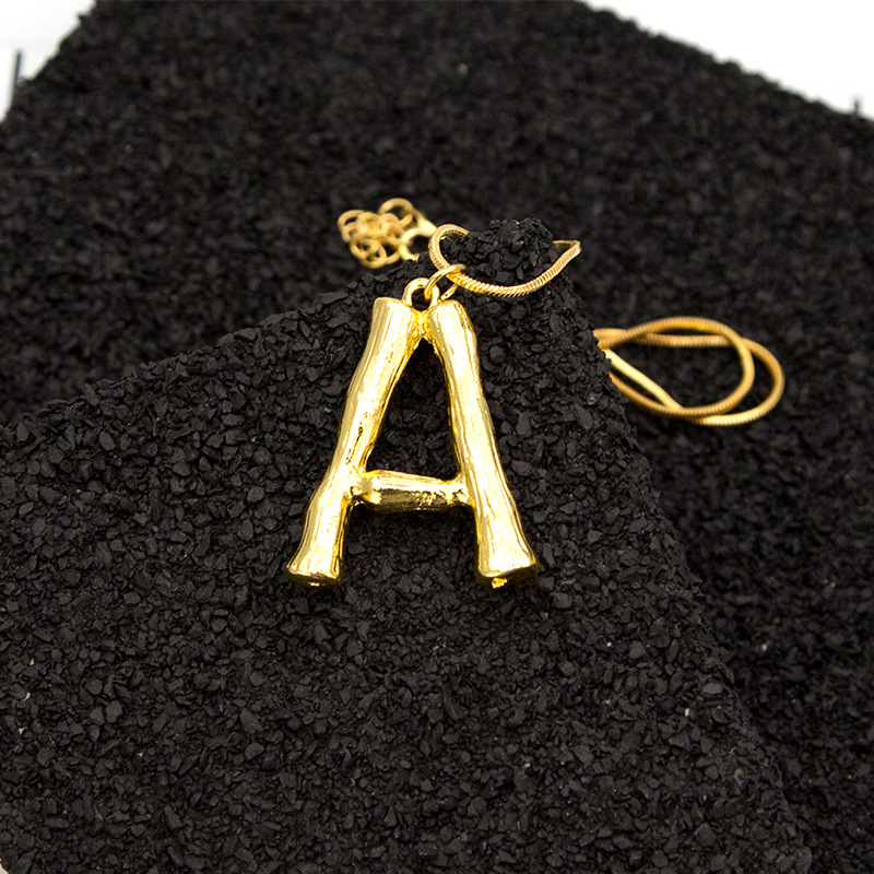 Alphabet pendant necklace