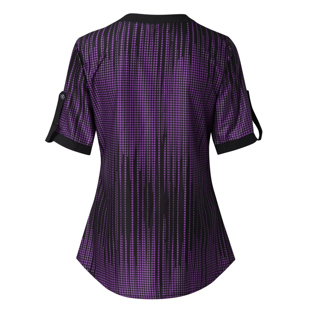 Printed short-sleeved women's shirt