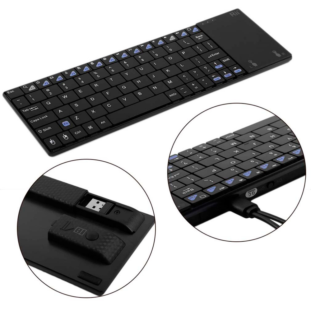 Rii K12 2.4G multimedia trådløs key tastatur - Miniatyr 4