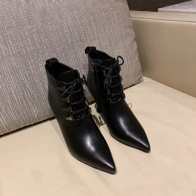 Women's leather ankle boots Black - Shop at LoveMi